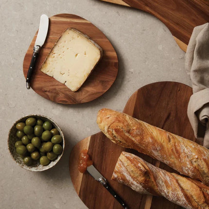 Veia Collection Medium Serving Board In FSC Acacia Wood Hand Finished With Quiet Luxury - hospitality
