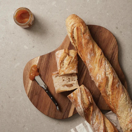 Veia Collection Serving Board L In FSC Acacia Wood With Organic Edge Handcrafted - hospitality