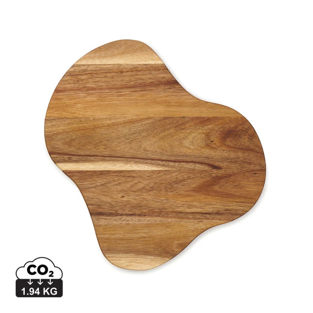 Veia Collection Serving Board L In FSC Acacia Wood With Organic Edge Handcrafted - hospitality