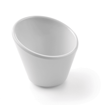 Velocity melamine slanted bowl, 97x97x(H)60mm - hospitality
