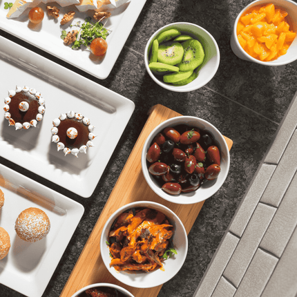 Velocity melamine slanted bowl, 97x97x(H)60mm - hospitality