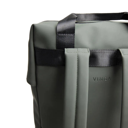 VINGA Baltimore Collection Fine Leather Tote Backpack - hospitality