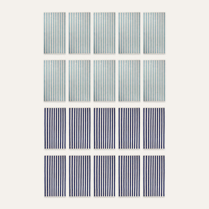 Vinga 'Wild Atlantic Blue' Lagoa Recycled-Cotton Pool Towel Set – 20 Loungers (10 Light Blue, 10 Navy) | Hospitality Trade Pack – what is in the set