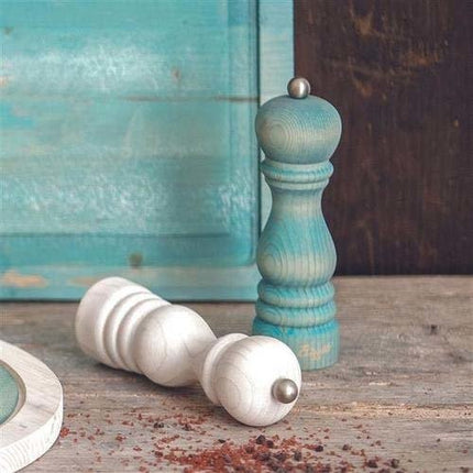 Vintage pepper mill, white, 190mm - hospitality
