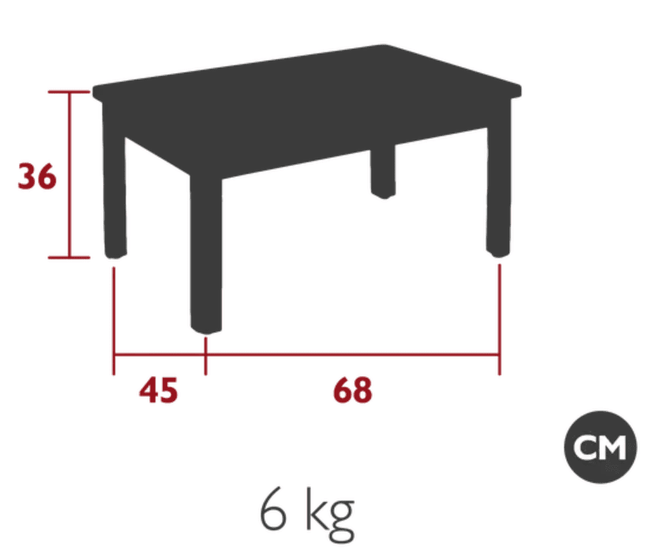 Vlaemynck Ibiza Solid Teak Low Table 68 × 45 cm – Contract Grade - CWDH