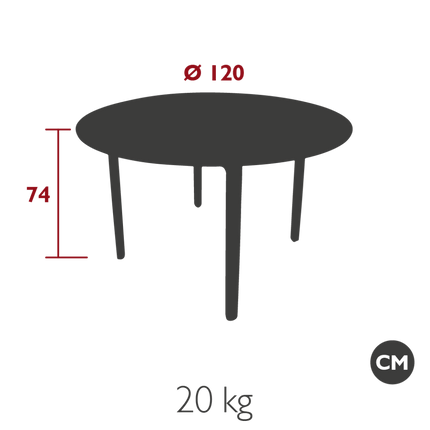 Vlaemynck Lodge Round Teak Dining Table Ø120 cm – Contract Grade - CWDH