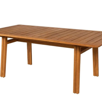 Vlaemynck Lodge Solid Teak Dining Table 200 × 105 cm – Contract Grade - CWDH