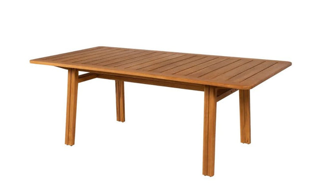 Vlaemynck Lodge Solid Teak Dining Table 200 × 105 cm – Contract Grade - CWDH