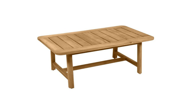 Vlaemynck Lodge Solid Teak Low Table 110 × 65 cm – Contract Grade - CWDH