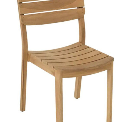Vlaemynck Lodge Solid Teak Stacking Chair – Contract Grade - CWDH