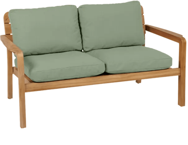 Vlaemynck Lodge Teak 2-Seater Outdoor Sofa – Contract Grade - CWDH