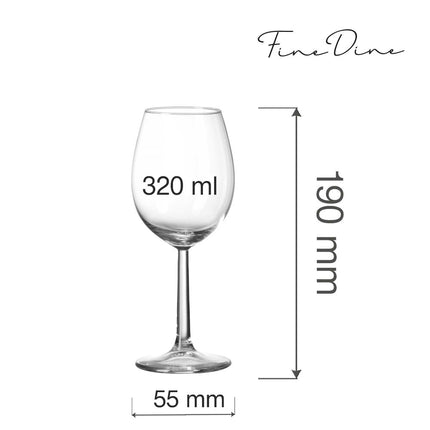 Volare Banquet Wine Glass 320ml - Durable Stem for Catering Stability and Enduring Performance - hospitality