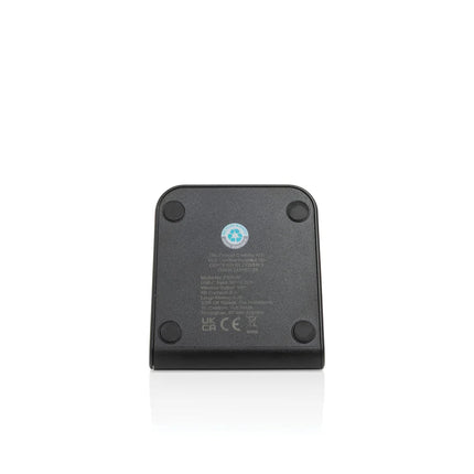 VoltPerch RCS recycled plastic 15W magnetic wireless charger - hospitality