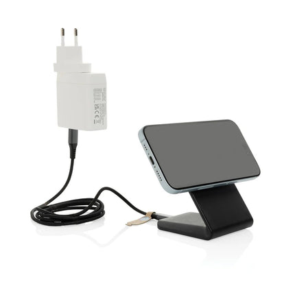 VoltPerch RCS recycled plastic 15W magnetic wireless charger - hospitality