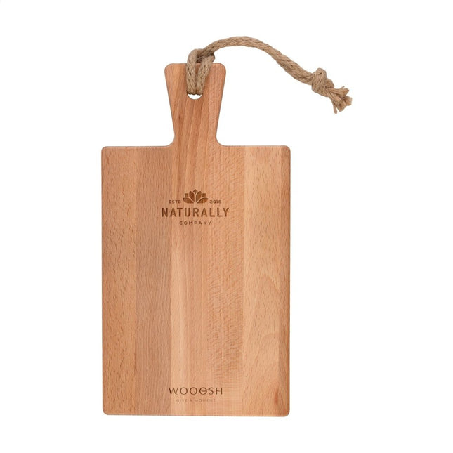 W Decorative Serving Board 34.5 x 18.5 x 1.9 cm Pack of 25 European Beech Wood FSC Certified Jute Hanging Cord - hospitality