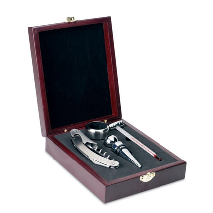 Wine set in wooden box pack of 25 - hospitality