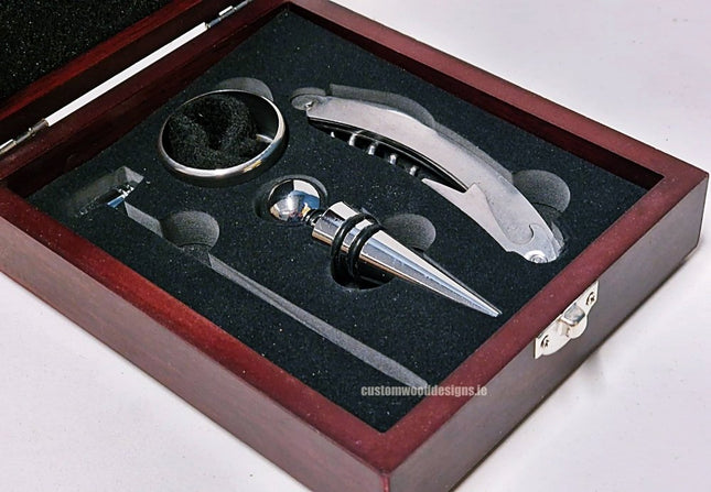 Wine set in wooden box pack of 25 - hospitality