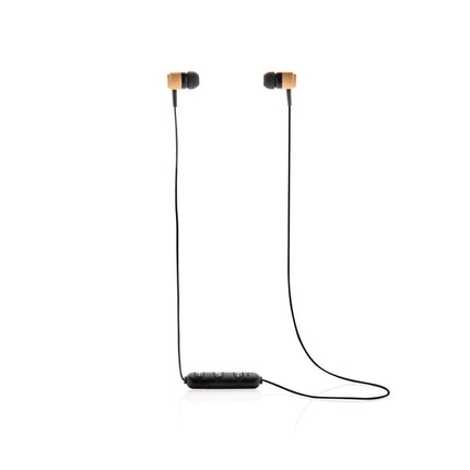 Wireless bamboo earbuds pack of 25 Custom Wood Designs __label: Multibuy wirelessearbudscustomwooddesignsbamboo