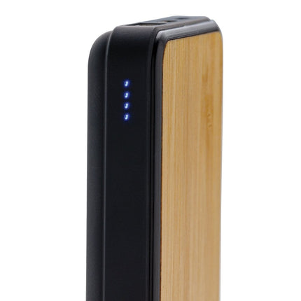 Wooden bamboo powerbank pack of 25 - hospitality