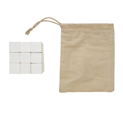Wooden brain game in canvas pouch - hospitality