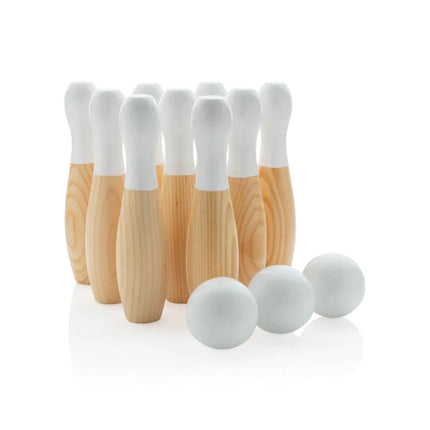 Wooden skittles set - hospitality