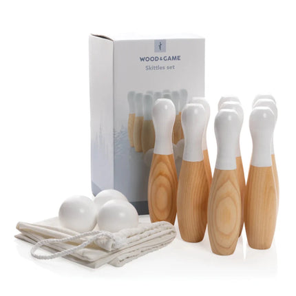 Wooden skittles set - hospitality