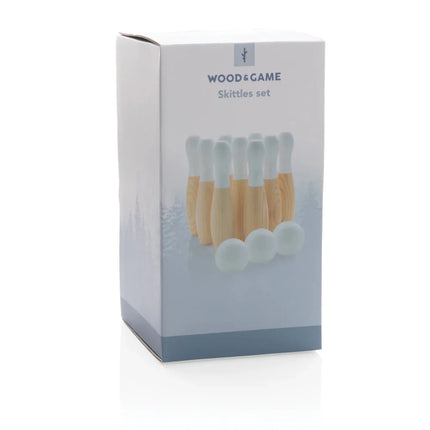 Wooden skittles set - hospitality