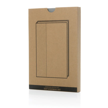 Words GRS certified RPET & Kraft A5 notebook - hospitality