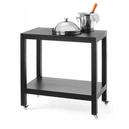 Wózek kelnerski Madeira Black 820x460x(h)850 mm - hospitality