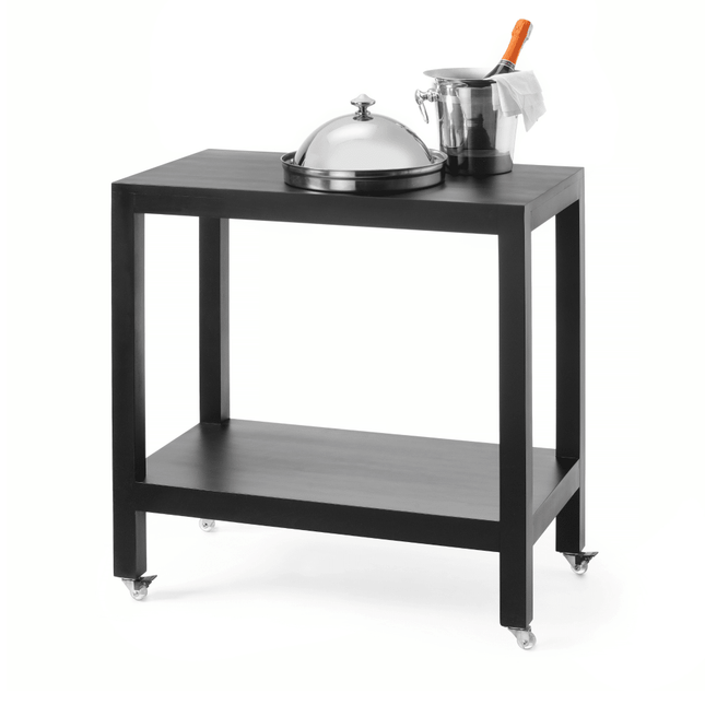 Wózek kelnerski Madeira Black 820x460x(h)850 mm - hospitality