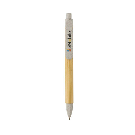 Write responsible recycled paper barrel pen - hospitality