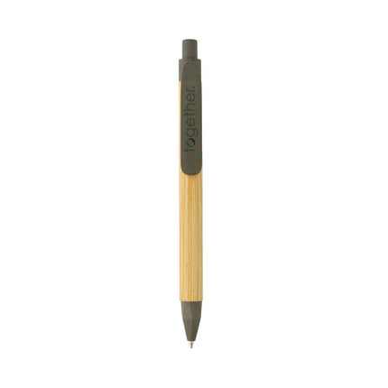 Write responsible recycled paper barrel pen - hospitality