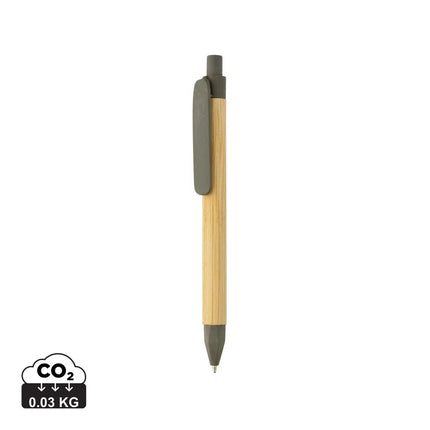 Write responsible recycled paper barrel pen - hospitality