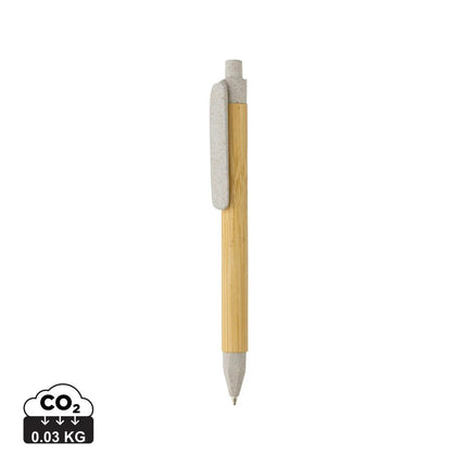 Write responsible recycled paper barrel pen - hospitality