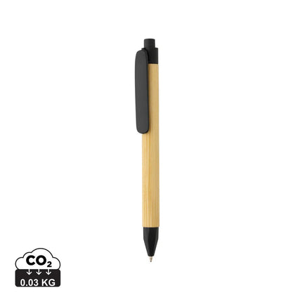 Write responsible recycled paper barrel pen - hospitality
