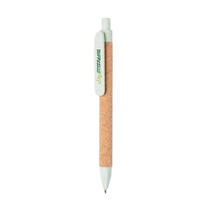 Write wheatstraw and cork pen - hospitality