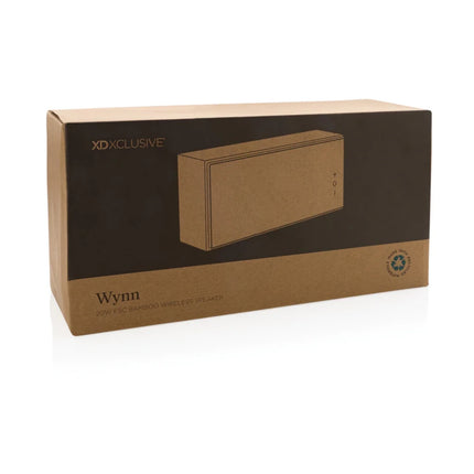 Wynn 20W bamboo wireless speaker - hospitality