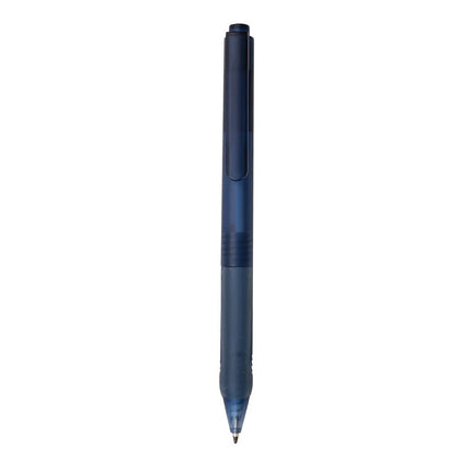 X9 frosted pen with silicone grip - hospitality
