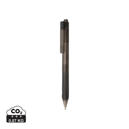 X9 frosted pen with silicone grip - hospitality