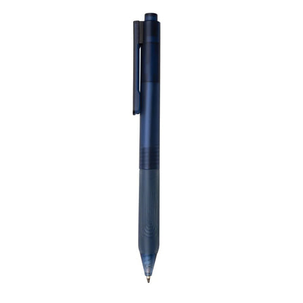 X9 frosted pen with silicone grip - hospitality