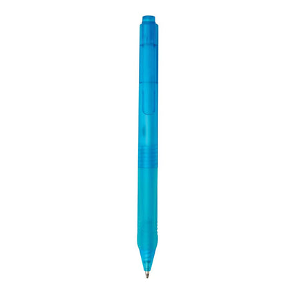 X9 frosted pen with silicone grip - hospitality