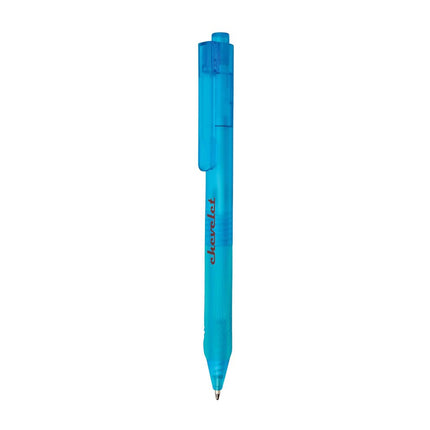 X9 frosted pen with silicone grip - hospitality