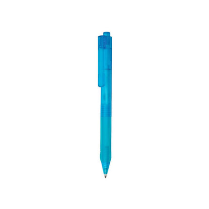X9 frosted pen with silicone grip - hospitality