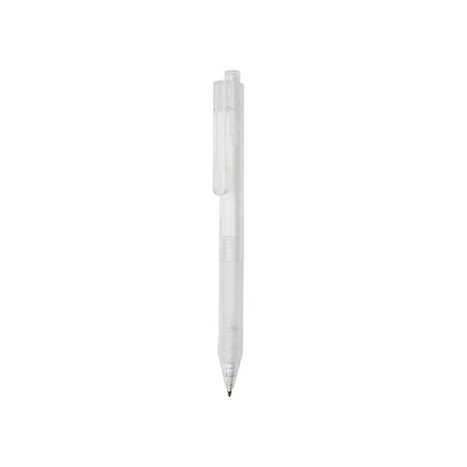 X9 frosted pen with silicone grip - hospitality