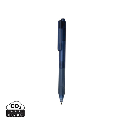 X9 frosted pen with silicone grip - hospitality