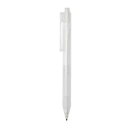 X9 frosted pen with silicone grip - hospitality