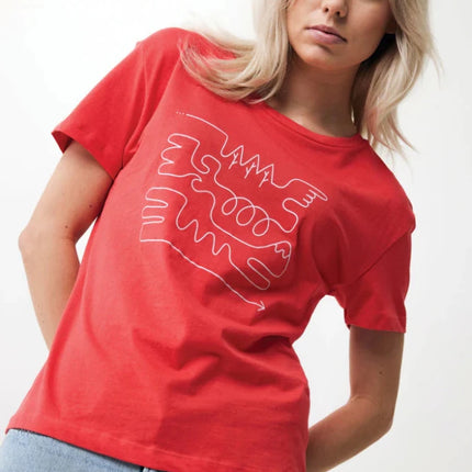 Yal women lightweight recycled cotton t-shirt - hospitality