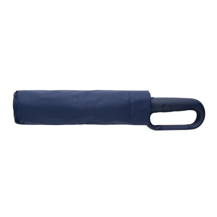 Yara 21" AWARE™ RPET solid colour umbrella with carabiner - hospitality