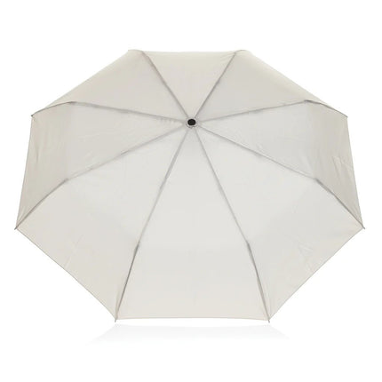 Yara 21" AWARE™ RPET solid colour umbrella with carabiner - hospitality