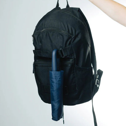 Yara 21" AWARE™ RPET solid colour umbrella with carabiner - hospitality